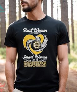 Real Women love hockey smart women love the Bruins Diamond Logo 2024 Shirt