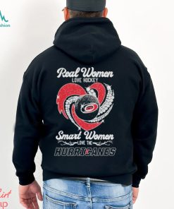 Real Women love hockey smart women love the Hurricanes Diamond Logo 2024 Shirt