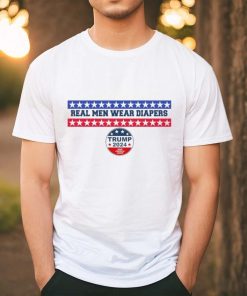 Real men wear diapers trump 2024 save America again shirt
