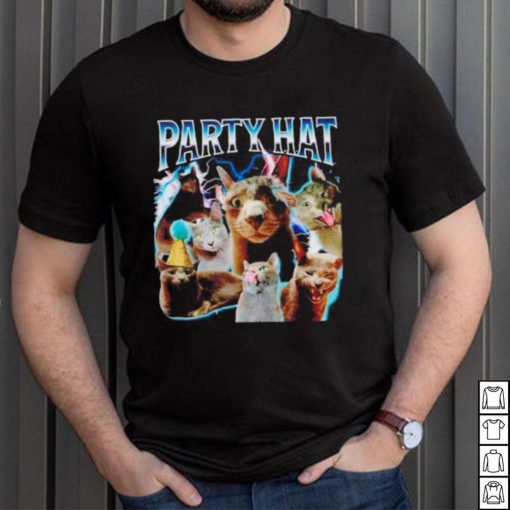 Reallylittlecat party hat cat shirt