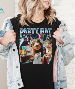Reallylittlecat party hat cat shirt