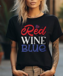 Red Wine Blue 4Th Of July Wine Red White Blue Wine Glasses Unisex T Shirt