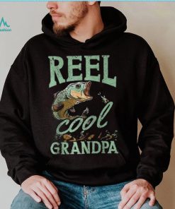 Reel Cool Grandpa Fishing Grandpas Father’s Day Dad T Shirt