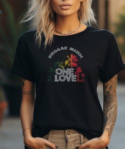 Reggae Music One Love Vintage Sunset Men's T shirt