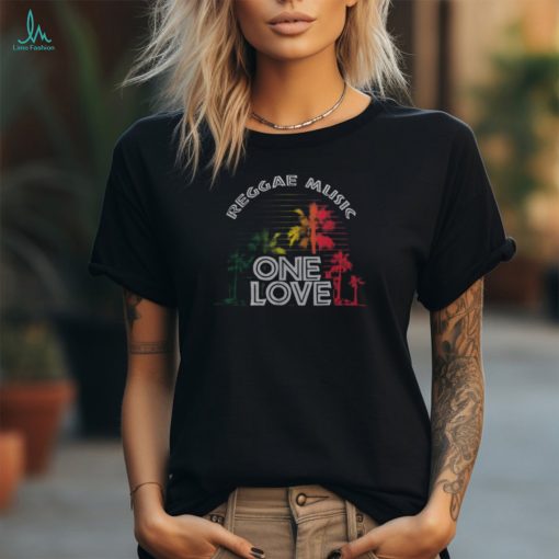 Reggae Music One Love Vintage Sunset Men’s T shirt