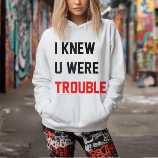 Retro I Knew U Were Trouble For Kid T Shirt