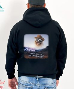Rootin' Shootin' But Mostly Tootin' Raccoon Cowboy Shirt