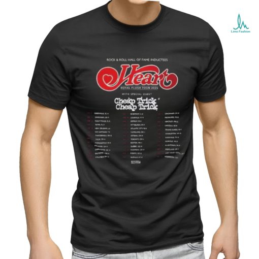 Royal Flush Tour 2024 Heart Band T Shirt
