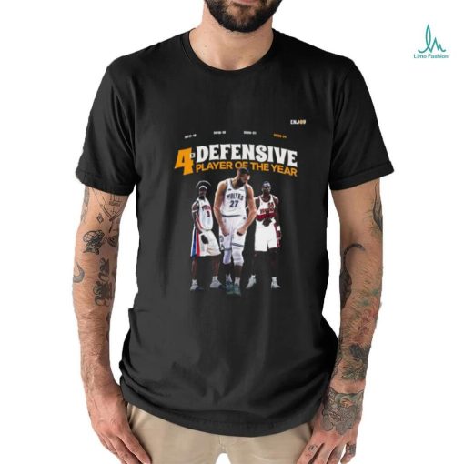 Rudy Gobert wins his 4x Defensive Player of the Year shirt