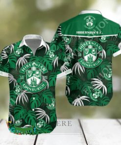 SPFL Championship Hibernian F.C. Tropical Vibe Hawaiian Shirt