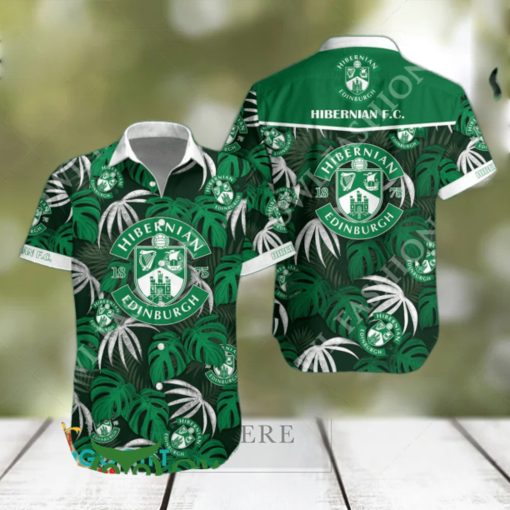 SPFL Championship Hibernian F.C. Tropical Vibe Hawaiian Shirt