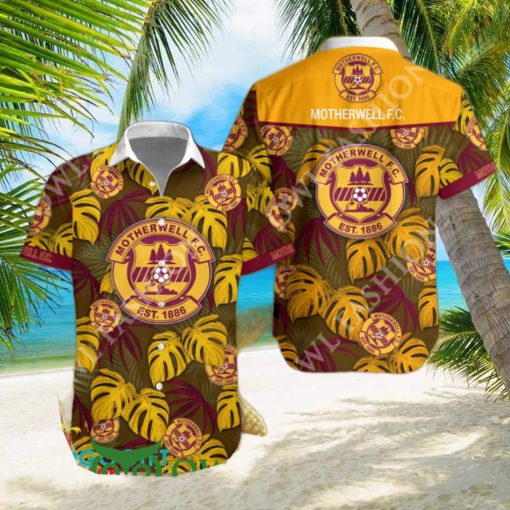 SPFL Championship Motherwell F.C. Tropical Vibe Hawaiian Shirt