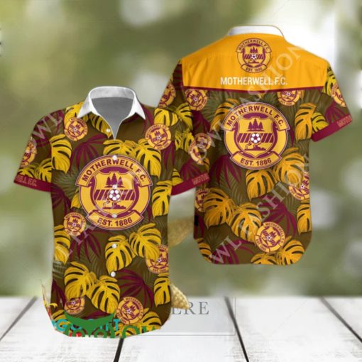 SPFL Championship Motherwell F.C. Tropical Vibe Hawaiian Shirt