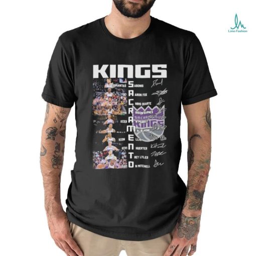 Sacramento Kings Team Players 2024 Signatures Shirt