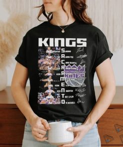 Sacramento Kings Team Players 2024 Signatures Shirt