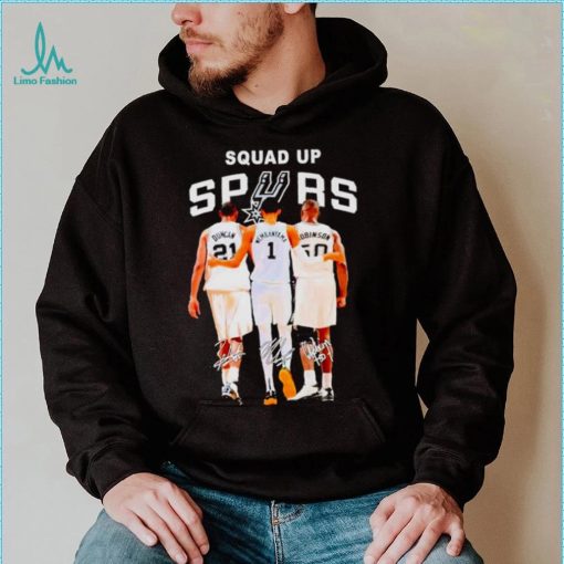 San Antonio Spurs Basketball team squad up spurs signatures shirt