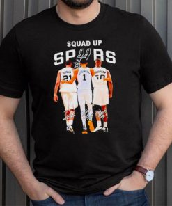 San Antonio Spurs Basketball team squad up spurs signatures shirt