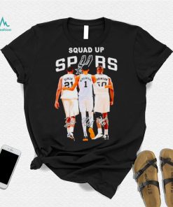 San Antonio Spurs Basketball team squad up spurs signatures shirt