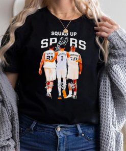 San Antonio Spurs Basketball team squad up spurs signatures shirt