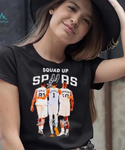 San Antonio Spurs Basketball team squad up spurs signatures shirt
