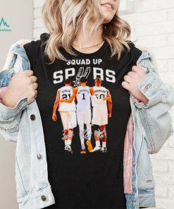 San Antonio Spurs Basketball team squad up spurs signatures shirt