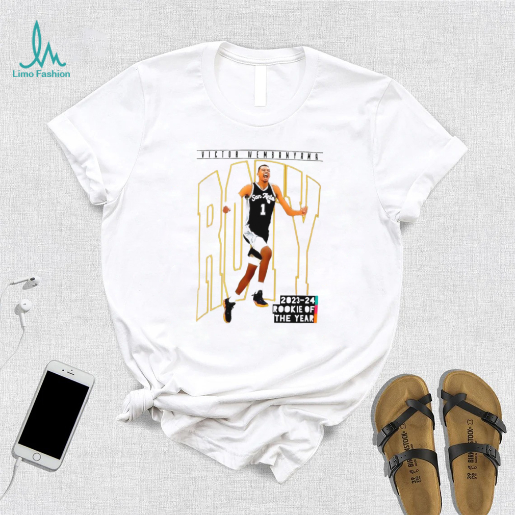 San Antonio Spurs Victor Wembanyama Roty 2023 24 rookie of the year shirt San Antonio Spurs Victor Wembanyama Roty 2023 24 rookie of the year shirt