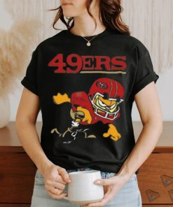 San Francisco 49ers Garfield Cat Grumpy Football Player T Shirt