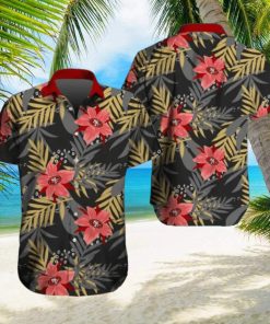 San Francisco 49ers Hawaiian Tracksuit Floral Outfits Button Shirt Beach Shorts