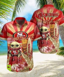 San Francisco 49ers NFL Baby Yoda Tropical Aloha Hawaiian Shirt Gifts For Men And Women Hawaiian Shirt