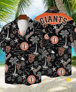 San Francisco Giants MLB Logo Tropical Design Hawaiian Shirt & Short