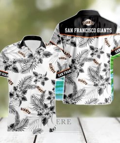 San Francisco Giants Tropical Floral Logo Hawaiian Shirt