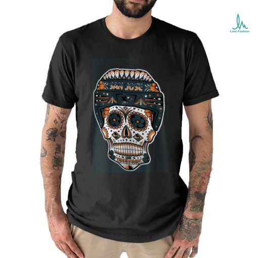 San Jose Sharks Fanatics Sugar Skull T Shirt