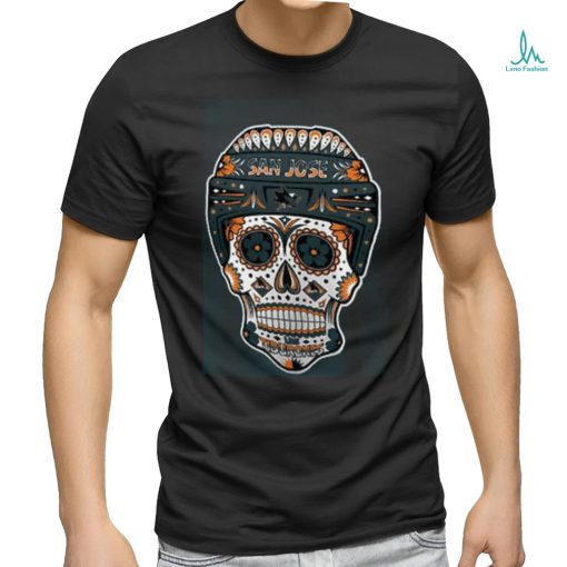San Jose Sharks Fanatics Sugar Skull T Shirt