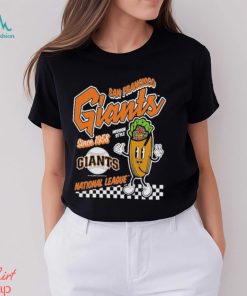 San giants mitchell & ness cooperstown collection food concessions 2024 shirt