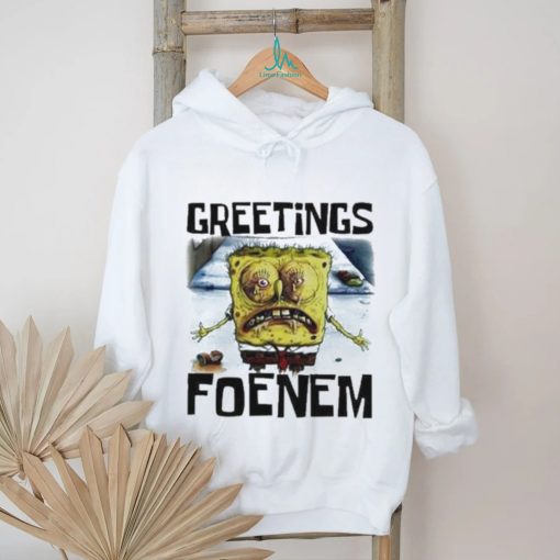 Scary SpongeBob SquarePants greetings foenem 2024 shirt