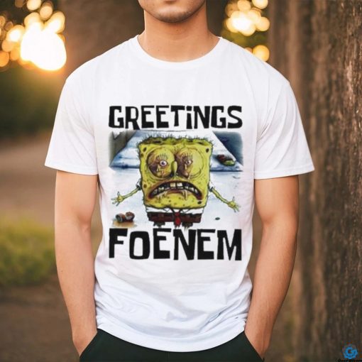 Scary SpongeBob SquarePants greetings foenem 2024 shirt