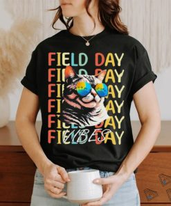 School Field Day Vibes Summer 2024 Cat Teachers Shirt