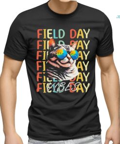 School Field Day Vibes Summer 2024 Cat Teachers Shirt