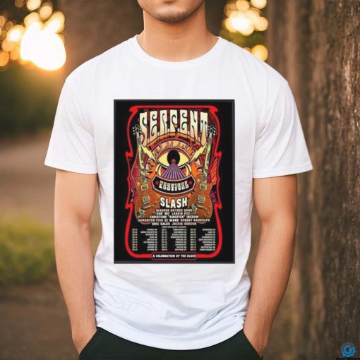 Serpent festival 2024 slash tour a celebration of the blues full line up and schedule list date home decor poster shirt