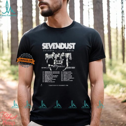 Sevendust Annouced Their Season 21st Anniversary Tour Kick Off On September 13 2024 Classic T Shirt