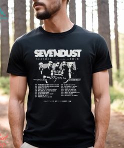 Sevendust annouced their season 21st anniversary tour kick off on september 13 2024 shirt