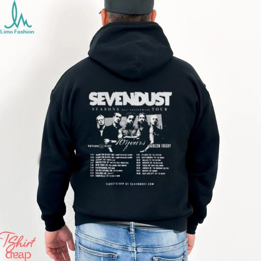 Sevendust annouced their season 21st anniversary tour kick off on september 13 2024 shirt