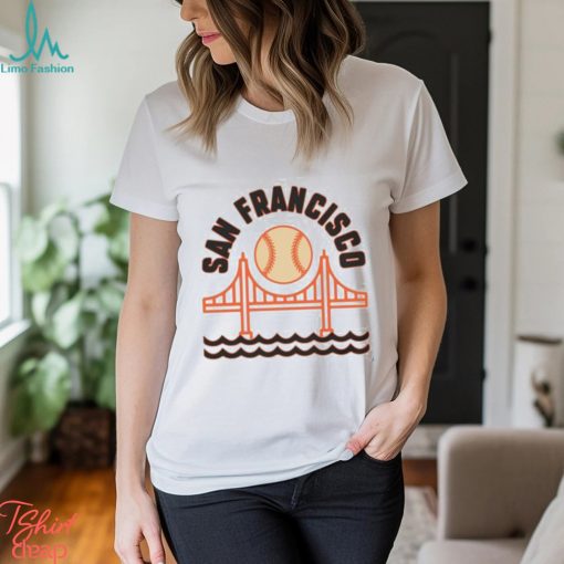 Sf Baseball Sweater San Francisco Crewneck Golden Gate Bridge Hoodie Vintage T Shirt