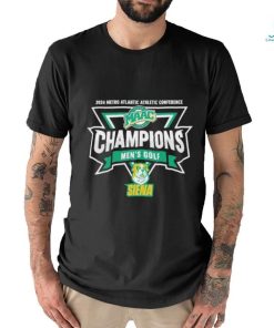 Siena Saints 2024 Metro Atlantic Athletic Conference Champions Men’s Golf Shirt