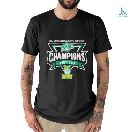 Siena Saints 2024 Metro Atlantic Athletic Conference Champions Men’s Golf Shirt