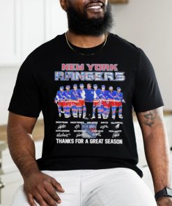 Signatures New york rangers fan hockey thank you for the great 2024 season shirt