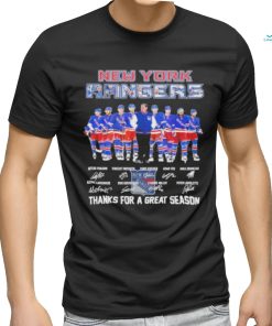 Signatures New york rangers fan hockey thank you for the great 2024 season shirt