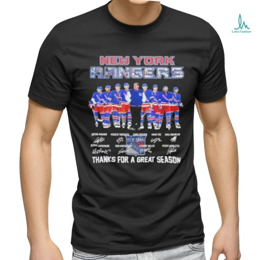 Signatures New york rangers fan hockey thank you for the great 2024 season shirt