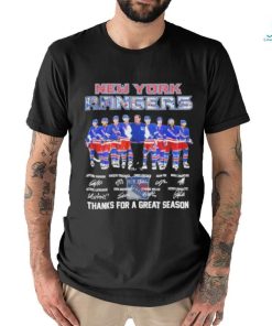 Signatures New york rangers fan hockey thank you for the great 2024 season shirt