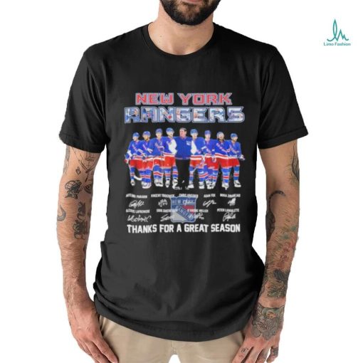 Signatures New york rangers fan hockey thank you for the great 2024 season shirt